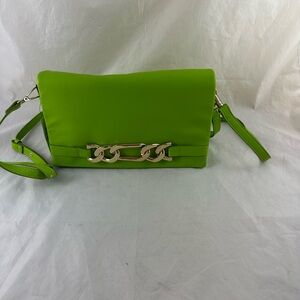 INC International Concepts NINAH Bag Neon Green Crossbody And Shoulder Strap NWT